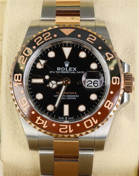 two tone rolex root beer|Rolex gmt 2 two tone.